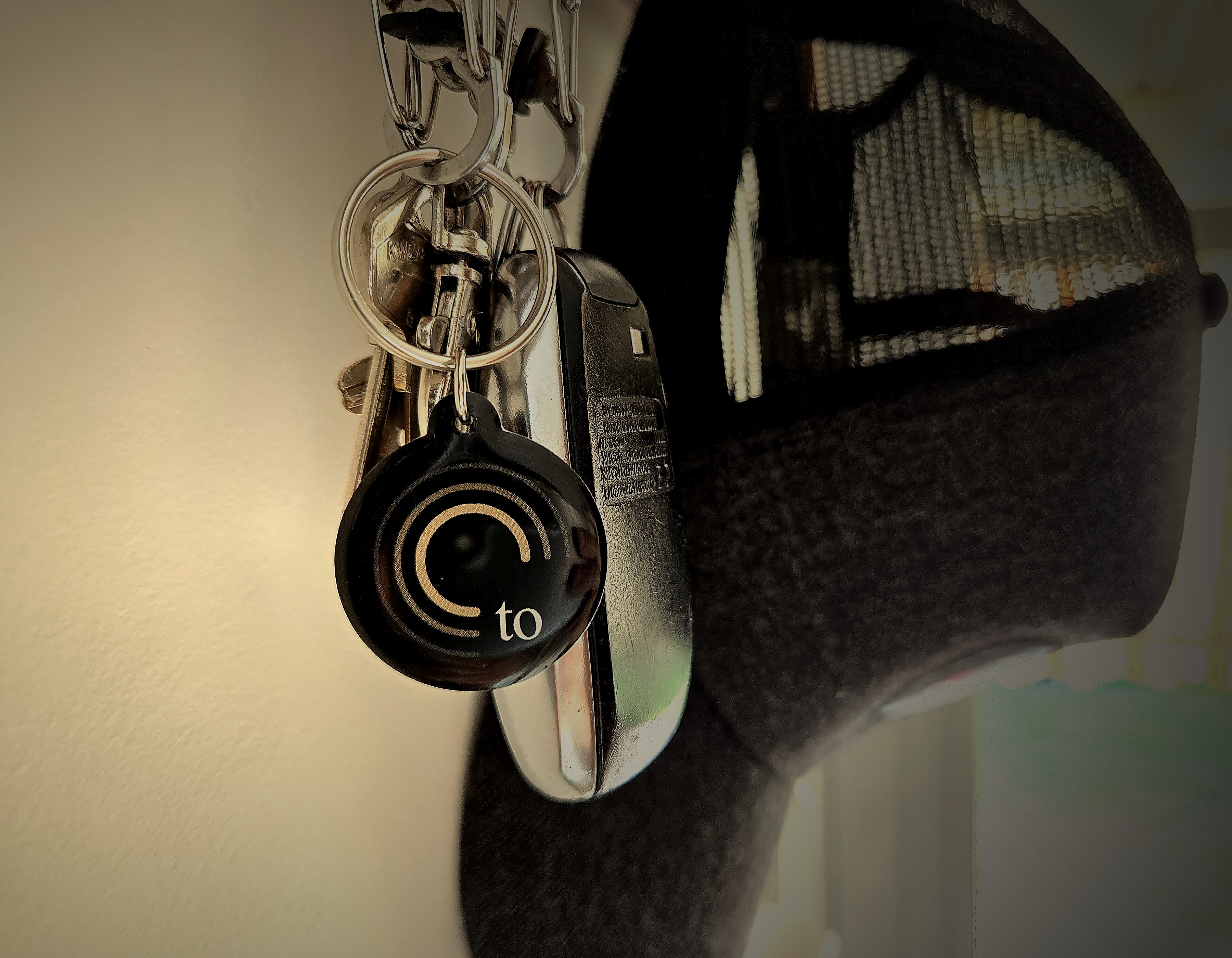 Tapped Off standard NFC tag on keyring